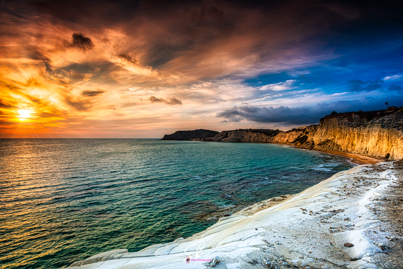 photo Scalla dei turvhi sicile italie au sunset