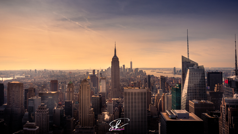 Photo sur l'empire state building depuis top of the world