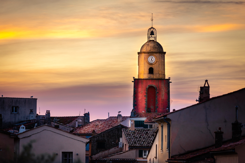 photo du clocher de saint tropez