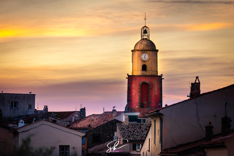 photo du clocher de saint tropez