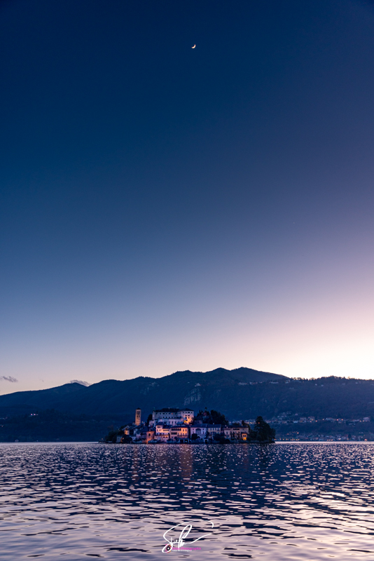 photo lac orta heure bleu
