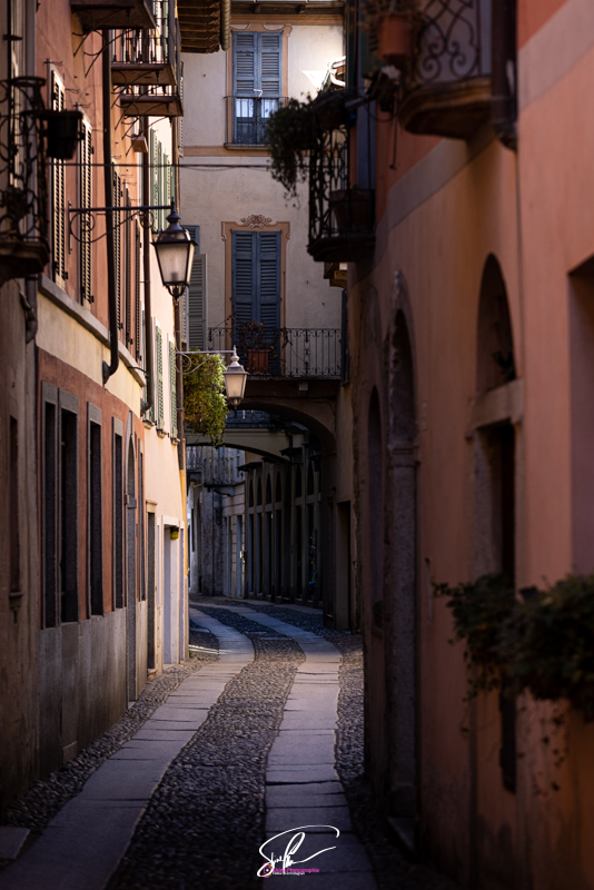 Photo rue lac orta italie