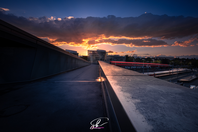 photo architecture sunset